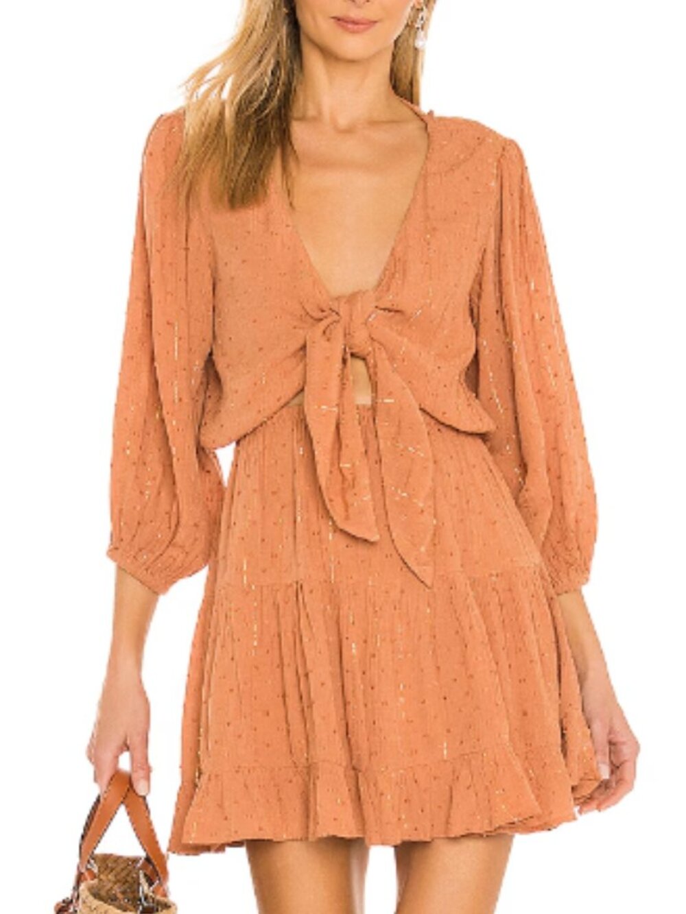 L*Space Stay Golden Dress in Putty Size XS